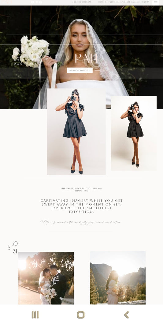 Showit Template NOAH by Palm Honey